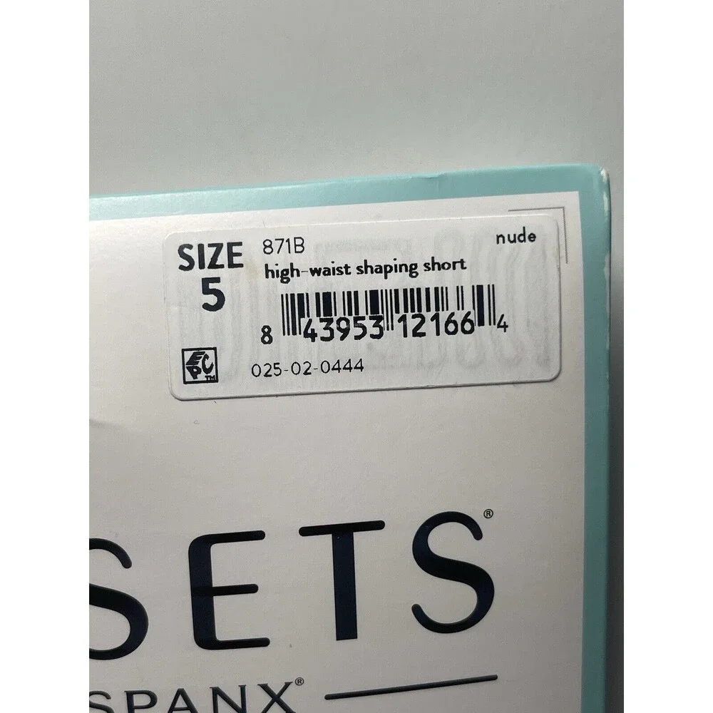 Assets By Spanx High Waist Shaper Short In Nude Sz 5 New